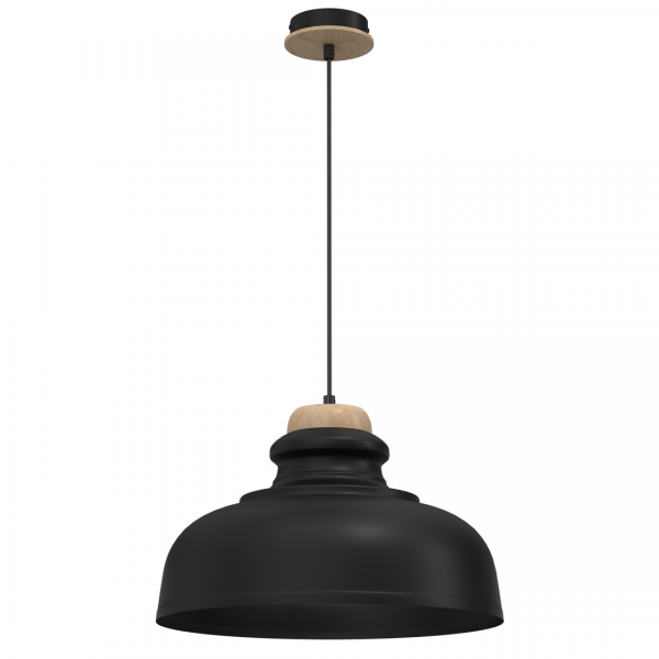 Lampa wisząca ASMUND BLACK 1xE27 40cm