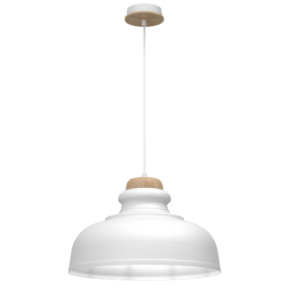 Lampa wisząca ASMUND WHITE1xE27 40cm