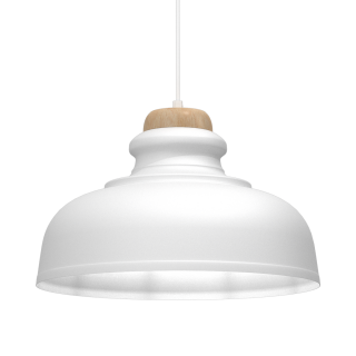 Lampa wisząca ASMUND WHITE1xE27 40cm