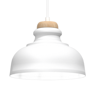 Lampa wisząca ASMUND WHITE1xE27 20cm
