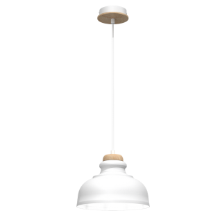 Lampa wisząca ASMUND WHITE1xE27 20cm