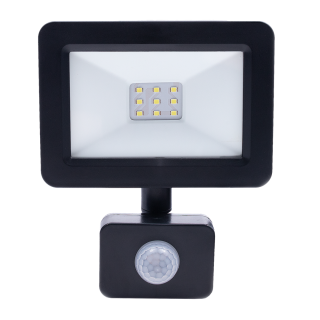 NAŚWIETLACZ LED 10W. BARWA: 6500K. PIR