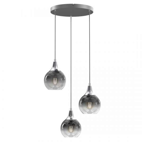 Lampa wisząca PALLA SILVER 3xE27