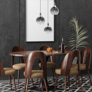 Lampa wisząca PALLA SILVER 3xE27