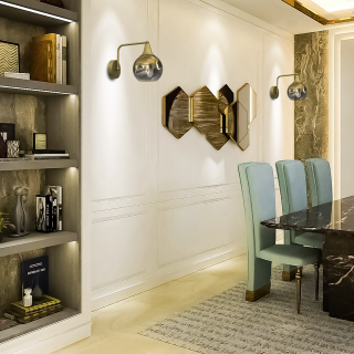 Kinkiet PALLA GOLD 1xE27