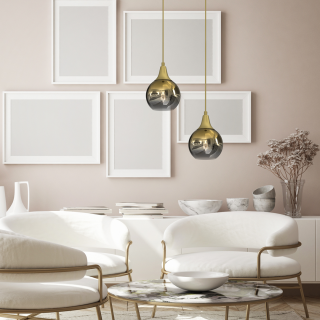 Lampa wisząca PALLA GOLD 1xE27