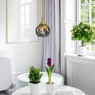 Lampa wisząca PALLA GOLD 1xE27