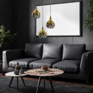 Lampa wisząca PALLA GOLD 3xE27