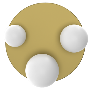 Lampa sufitowa BIBIONE GOLD 3xG9