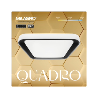 Plafon QUADRO BLACK 38W