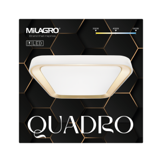 Plafon QUADRO GOLD 38W