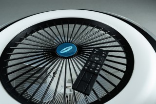 Plafoniera LED ZONDA BLACK 48W z wentylatorem