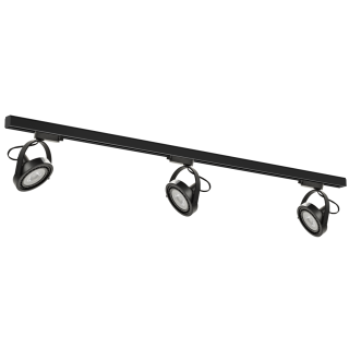 Zestaw Szynoprzewód 3x Lugar (AR111-GU10) + Prowadnica 1,5m - Czarny