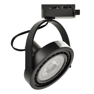 Zestaw Szynoprzewód 3x Lugar (AR111-GU10) + Prowadnica 1,5m - Czarny