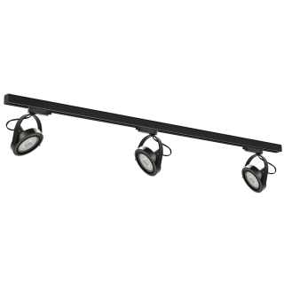 Zestaw Szynoprzewód 3x Lugar (AR111-GU10) + Prowadnica 1,5m - Czarny