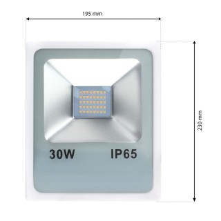NAŚWIETLACZ LED 30W BIAŁY