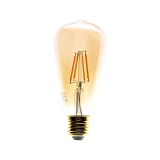 Żarówka filamentowa LED 6W ST64 E27 2700K Amber