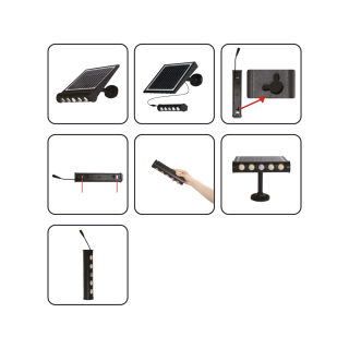 Lampa solarna Talent 8W 4000K IP65