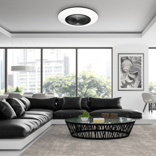Plafoniera LED ARIA BLACK 38W z wentylatorem