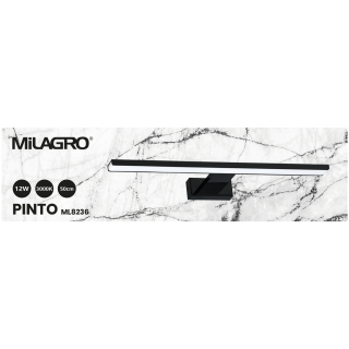 Kinkiet PINTO BLACK 12W LED 50 cm