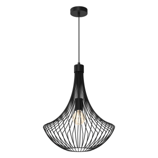 Lampa wisząca CESTA BLACK 1xE27