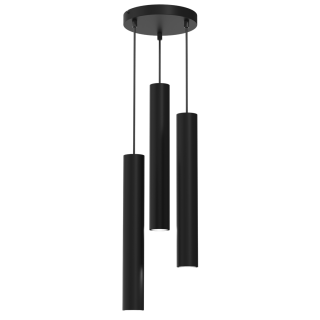 Lampa wisząca HUDSON BLACK 3xGU10