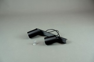 Lampa sufitowa HUDSON BLACK 2xGU10