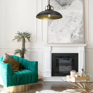 Lampa wisząca FELIX BLACK/GOLD 1xE27