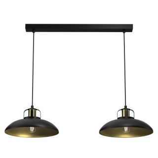 Lampa wisząca FELIX BLACK/GOLD 2xE27