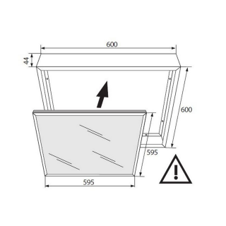 Ramka 600*600 Panel LED Aluminiowa