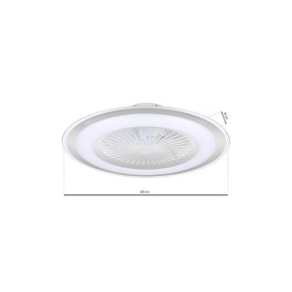 Plafoniera LED ZONDA SILVER 48W z wentylatorem