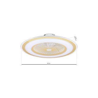 Plafoniera LED ZONDA GOLD 48W z wentylatorem