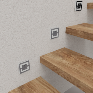 QUADRO Barwa Ciepła 3000K PIR. 12V