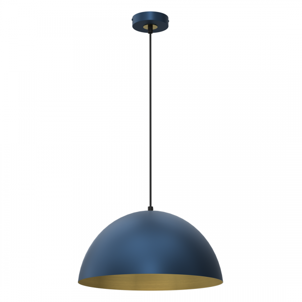 Lampa wisząca BETA NAVY BLUE/GOLD 1xE27 35cm
