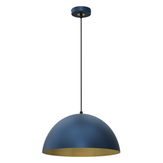 Lampa wisząca BETA NAVY BLUE/GOLD 1xE27 35cm