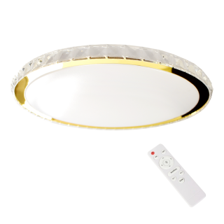 Plafon LAYLA Gold 50W ściemnialny + pilot 3000-6000K