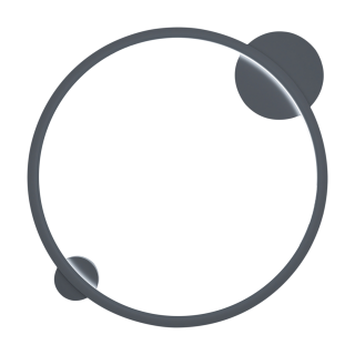 Lampa ścienna Saturno Black 25W LED