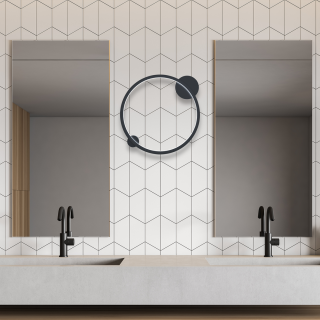 Lampa ścienna Saturno Black 25W LED