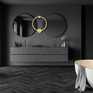 Lampa ścienna Saturno Gold 25W LED