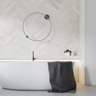 Lampa ścienna Saturno Black 46W LED