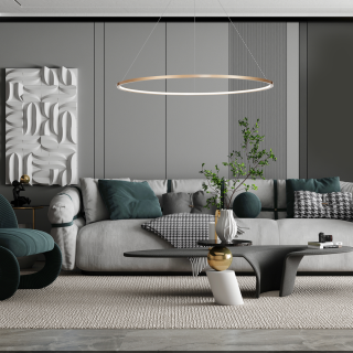 Lampa wisząca Saturno Gold 65W LED