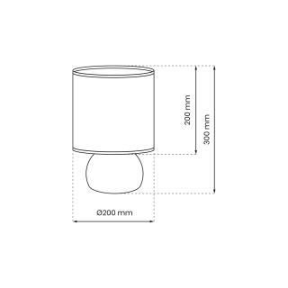 Lampka nocna VICKY GREEN 1xE27