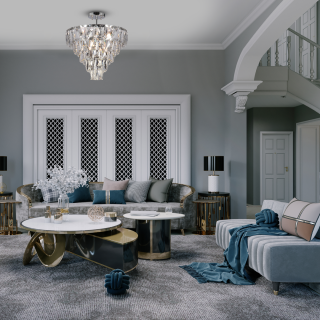 Plafon CHELSEA CHROME 6xE14