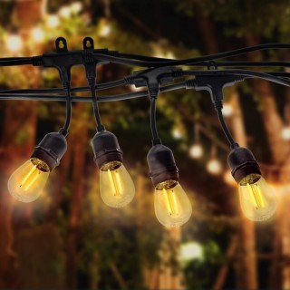 Girlanda 15 metrów z żarówką filamentową 15x1W