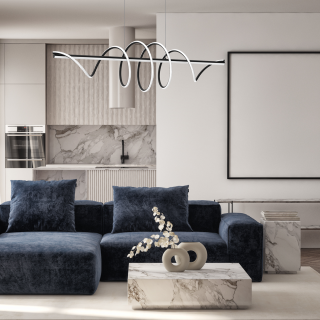 Lampa wisząca TWIST BLACK 90W LED