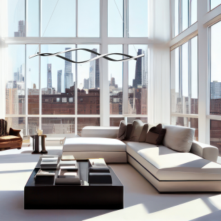 Lampa wisząca GRANT BLACK 38W LED