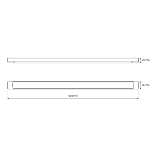 Listwa LED Batten 27W 90cm 4000K