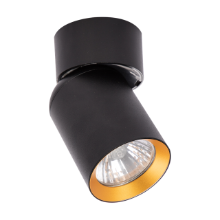 Spot Andy 1xGU10 Czarny + Złoty