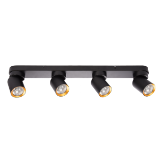 Lampa Sufitowa Andy 4xGU10 Czarny + Złoty