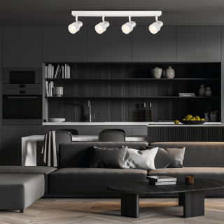 Lampa sufitowa Cino 4xGU10 Biały + Chrom